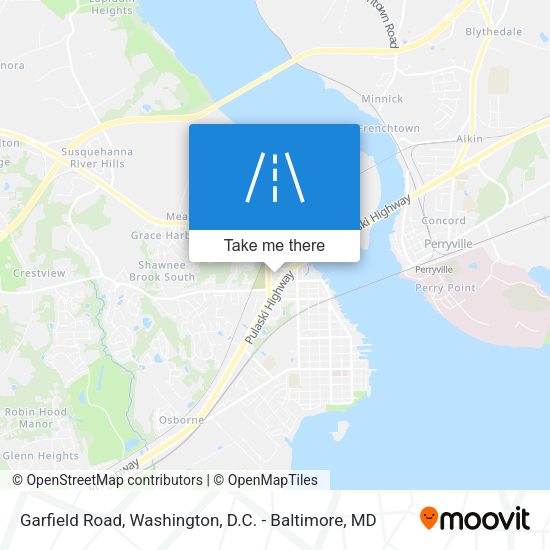 Garfield Road map