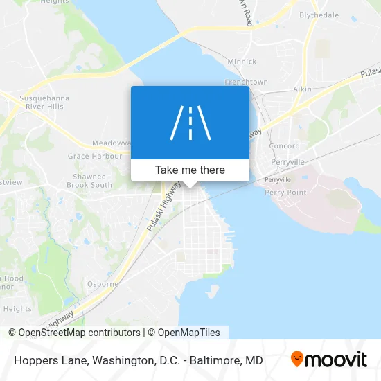 Hoppers Lane map