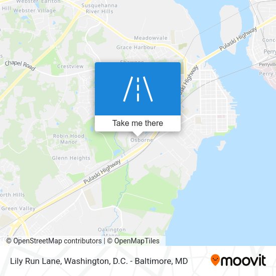 Lily Run Lane map