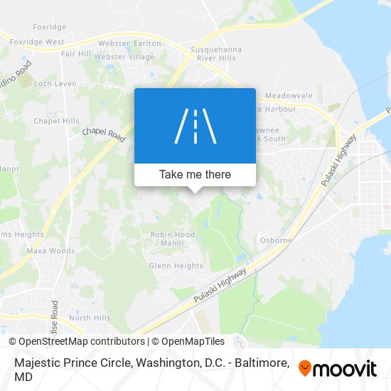 Majestic Prince Circle map