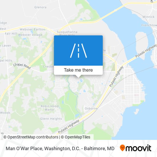 Man O'War Place map