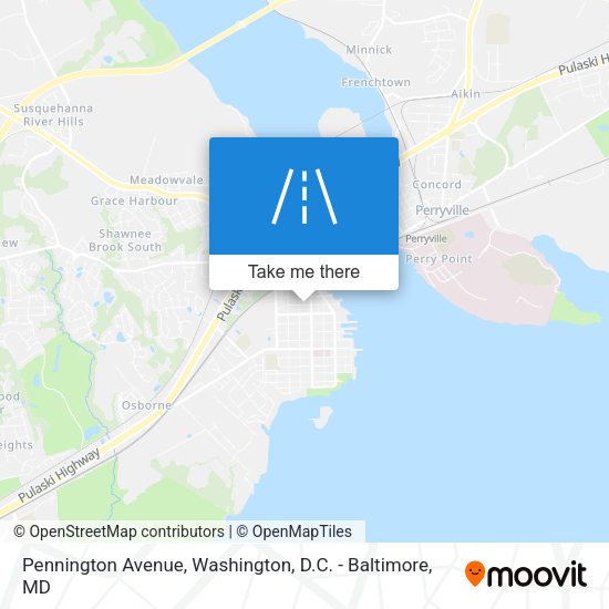 Pennington Avenue map
