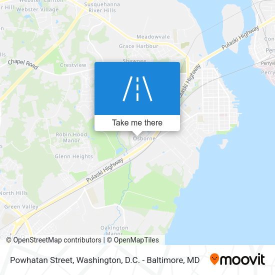 Powhatan Street map