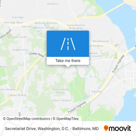 Secretariat Drive map