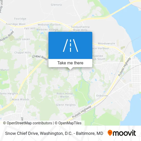 Snow Chief Drive map