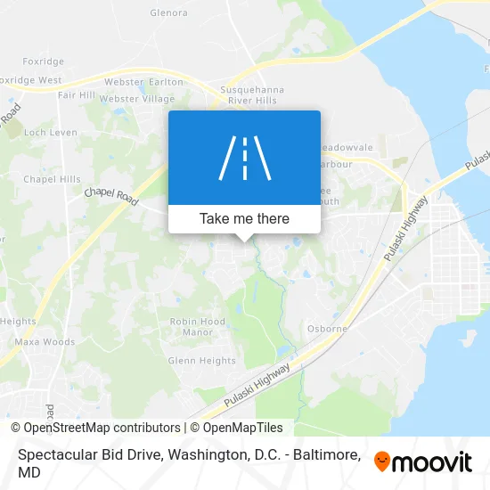 Spectacular Bid Drive map