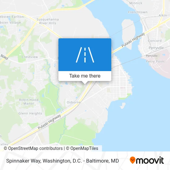 Spinnaker Way map