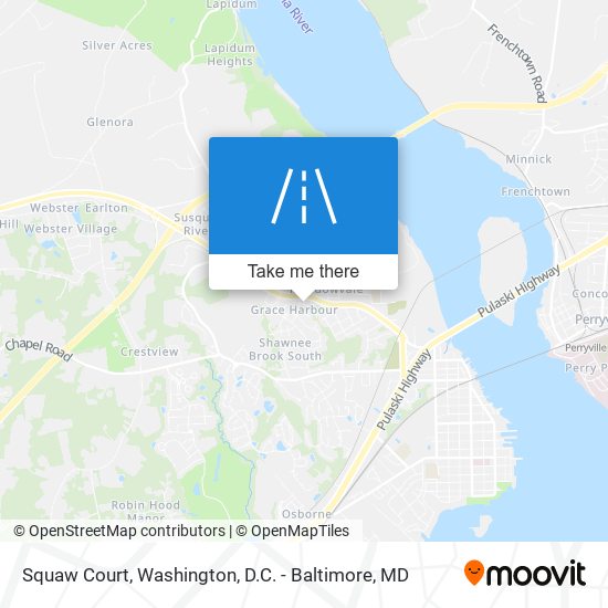 Squaw Court map
