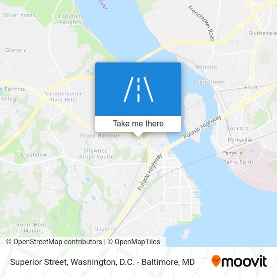 Superior Street map