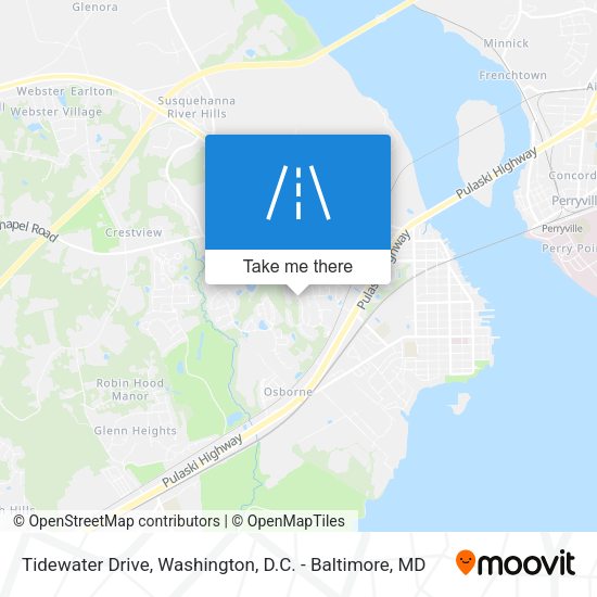 Mapa de Tidewater Drive