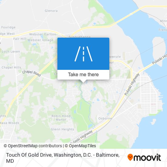 Touch Of Gold Drive map