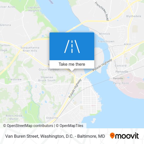 Van Buren Street map