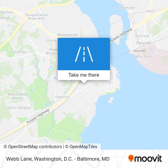 Webb Lane map