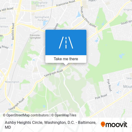 Ashby Heights Circle map