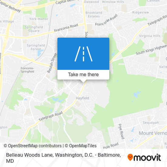 Mapa de Belleau Woods Lane