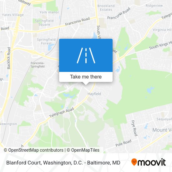 Blanford Court map