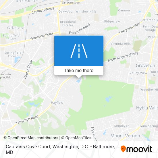 Captains Cove Court map