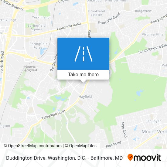 Mapa de Duddington Drive
