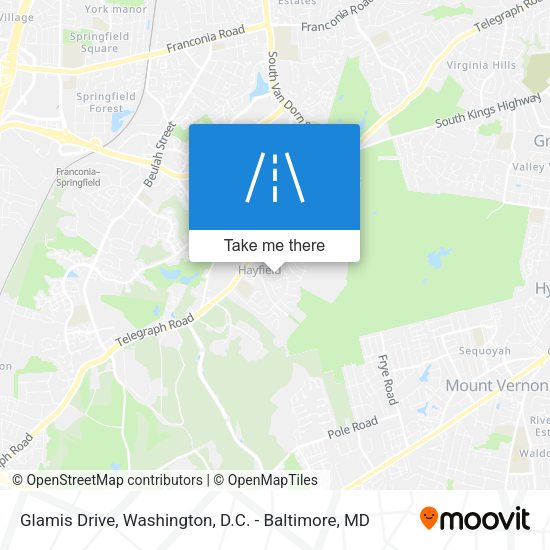 Glamis Drive map