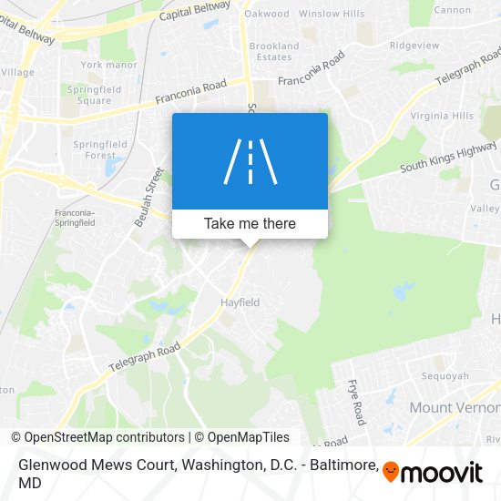 Glenwood Mews Court map