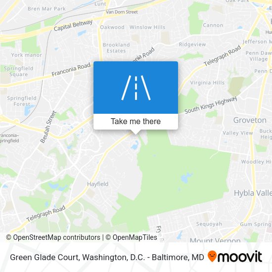 Mapa de Green Glade Court