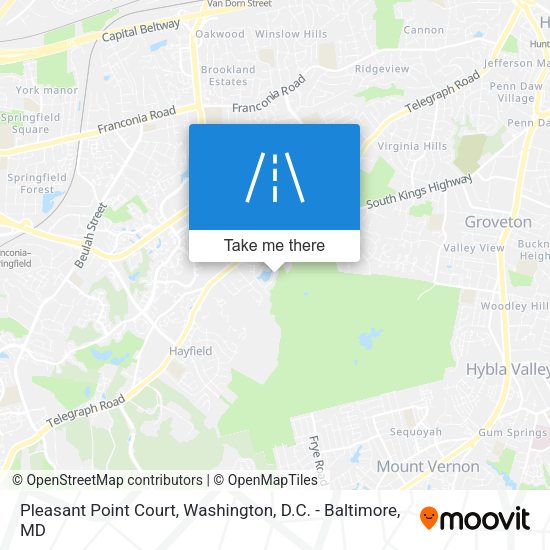 Pleasant Point Court map