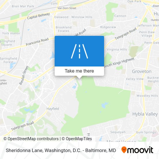Sheridonna Lane map
