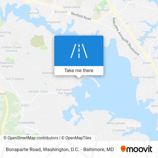 Bonaparte Road map