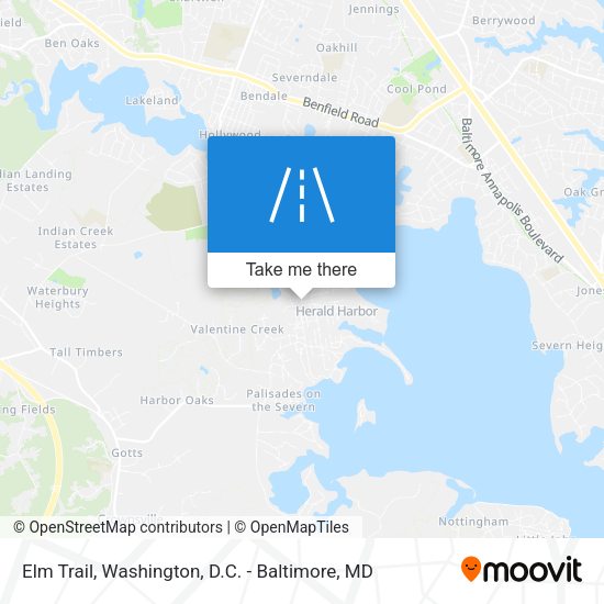Mapa de Elm Trail