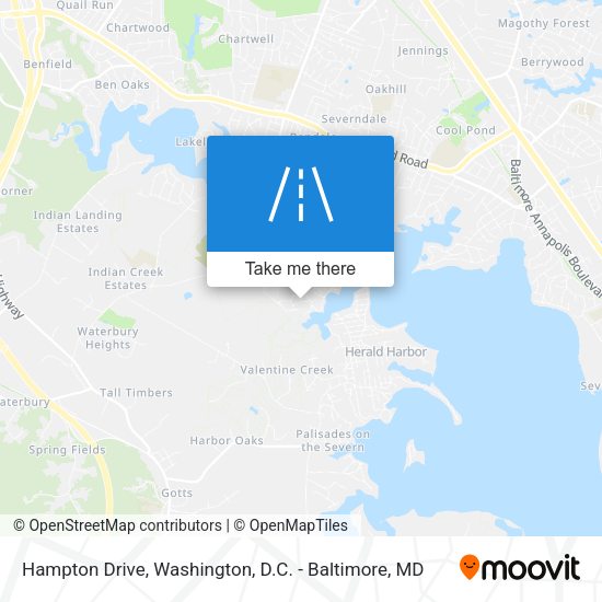 Hampton Drive map