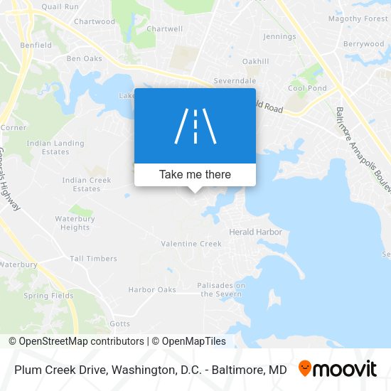 Plum Creek Drive map