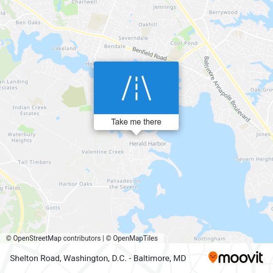 Shelton Road map