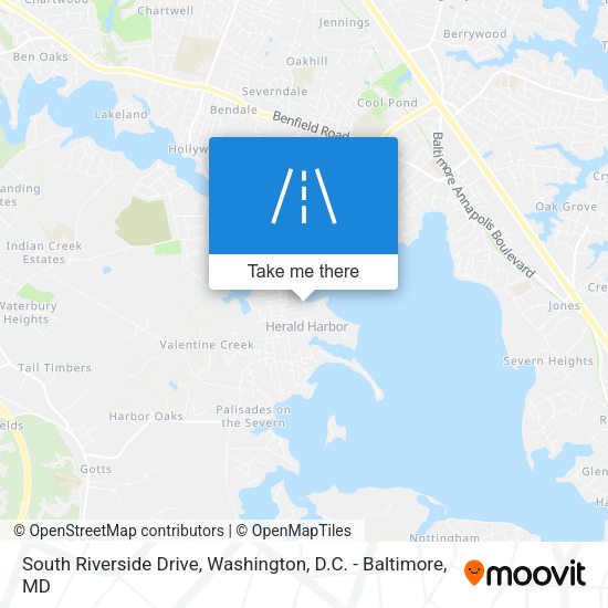 Mapa de South Riverside Drive