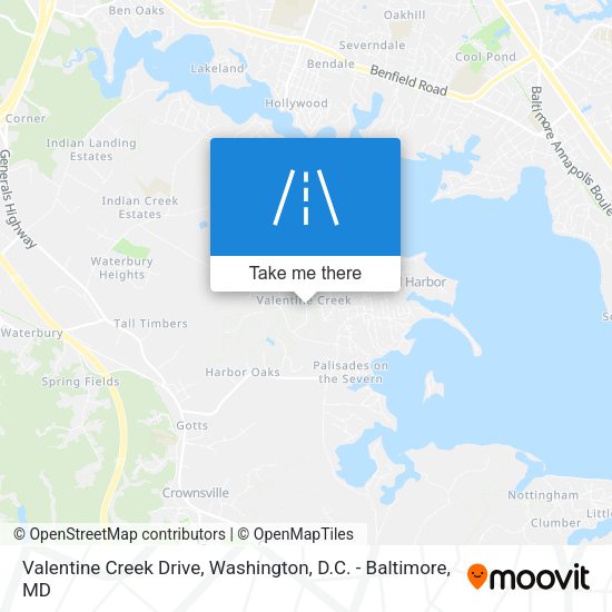 Mapa de Valentine Creek Drive