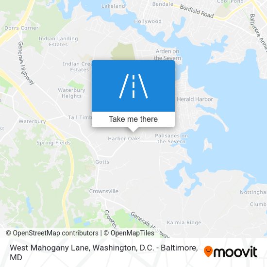 Mapa de West Mahogany Lane