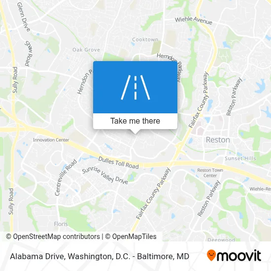 Alabama Drive map