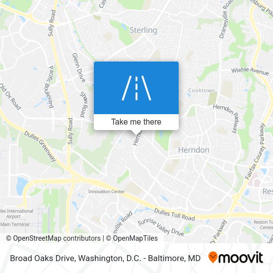 Mapa de Broad Oaks Drive