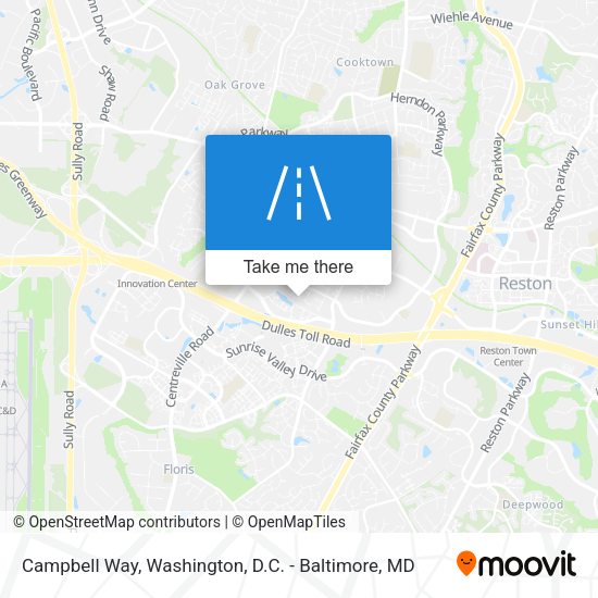 Campbell Way map