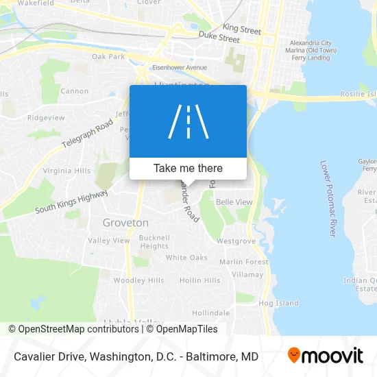 Cavalier Drive map