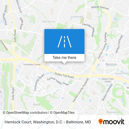 Hemlock Court map