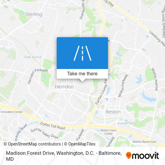 Madison Forest Drive map