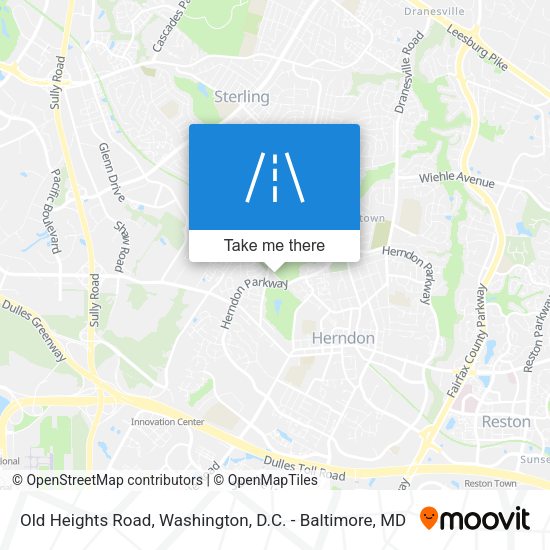 Old Heights Road map