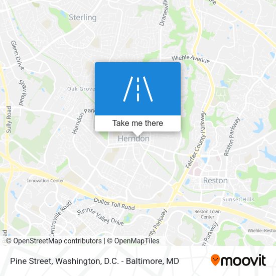 Pine Street map