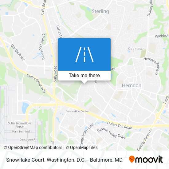 Snowflake Court map