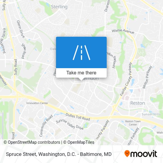 Spruce Street map