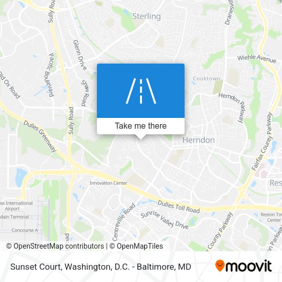 Sunset Court map