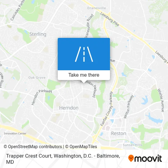 Trapper Crest Court map