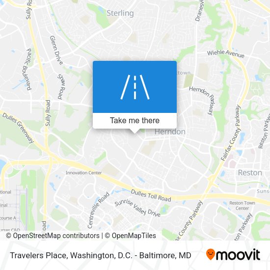Travelers Place map