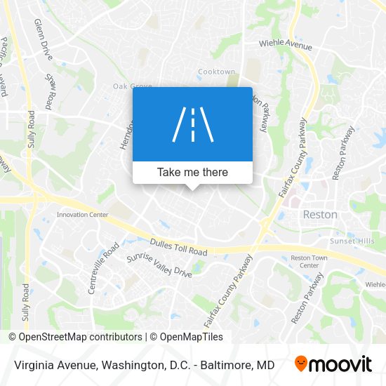 Virginia Avenue map