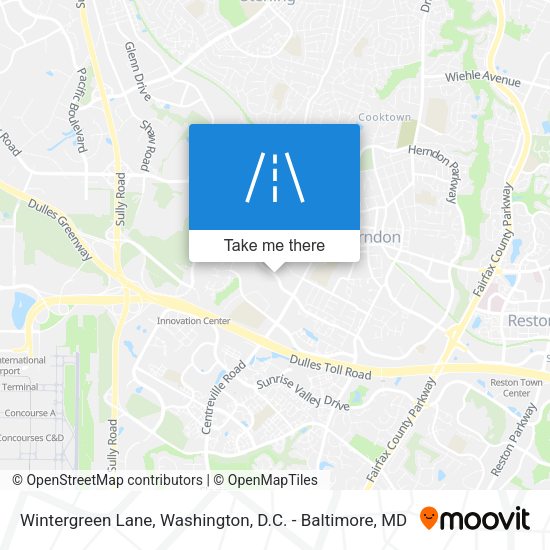 Mapa de Wintergreen Lane